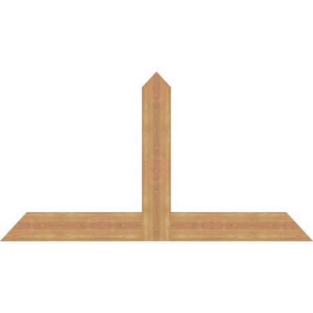 Ekena Millwork Portland Timber Gable Bracket, Western Red Cedar, 60"W x 32"H x 1 1/2"D x 5 1/2"F, 13/12 Pitch GBW060X32X0206POR00SWR